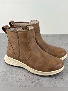Khombu Dusk Women's Ankle Boots - Brown, Size US 6 Worn Once
